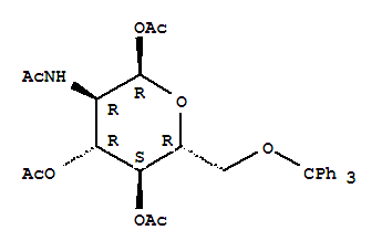 3-(acetylamino)-2,5-di(acetyloxy)-6-[(trityloxy)methyl]tetrahydro-2H-pyran-4-yl acetate