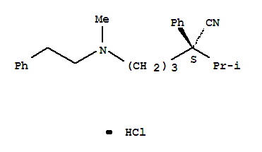 (2S)-5-[methyl(2-phenylethyl)amino]-2-phenyl-2-(propan-2-yl)pentanenitrile hydrochloride (1:1)