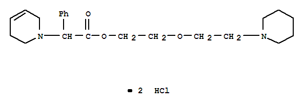 1(2H)-Pyridineaceticacid, 3,6-dihydro-a-phenyl-, 2-[2-(1-piperidinyl)ethoxy]ethyl ester, hydrochloride (1:2)