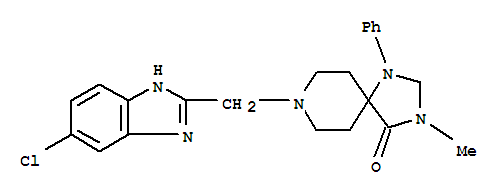 1,3,8-Triazaspiro[4.5]decan-4-one,8-[(6-chloro-1H-benzimidazol-2-yl)methyl]-3-methyl-1-phenyl-