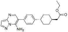 Cyclohexaneacetic acid, 4-[4-(7-aMinopyrazolo[1,5-a]pyriMidin-6-yl)phenyl]-, ethyl ester, trans-