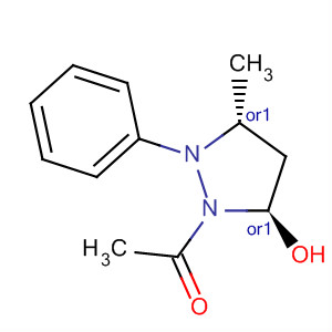 3-Pyrazolidinol, 2-acetyl-5-methyl-1-phenyl-, (3R,5R)-rel-
