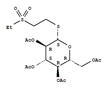 (2S,3R,4S,5R,6R)-2-[(acetyloxy)sulfanyl]-6-[3-(ethylsulfonyl)propyl]tetrahydro-2H-pyran-3,4,5-triyl triacetate 