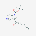 tert-butyl 3-hept-2-ynoyl-1H-pyrrolo[3,2-c]pyridine-1-carboxylate