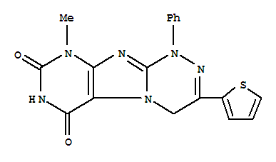 9-methyl-1-phenyl-3-thiophen-2-yl-1,4-dihydro[1,2,4]triazino[3,4-f]purine-6,8(7H,9H)-dione