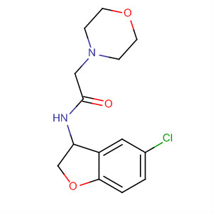 4-Morpholineacetamide, N-(5-chloro-2,3-dihydro-3-benzofuranyl)-