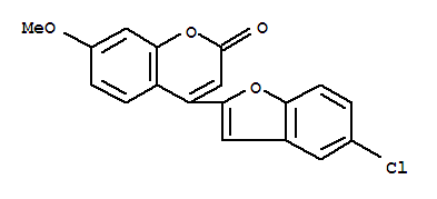 2H-1-benzopyran-2-one, 4-(5-chloro-2-benzofuranyl)-7-methoxy-