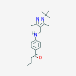 1-(4-(((1-(tert-Butyl)-3,5-dimethyl-1H-pyrazol-4-yl)methyl)amino)phenyl)butan-1-one