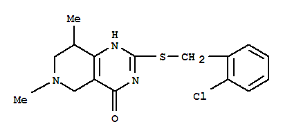 2-[(2-chlorobenzyl)sulfanyl]-6,8-dimethyl-5,6,7,8-tetrahydropyrido[4,3-d]pyrimidin-4(1H)-one