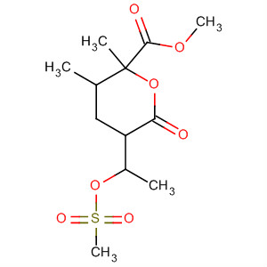 2H-Pyran-2-carboxylic acid,tetrahydro-2,3-dimethyl-5-[1-[(methylsulfonyl)oxy]ethyl]-6-oxo-, methylester