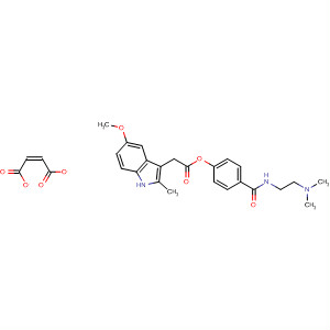 1H-Indole-3-acetic acid, 5-methoxy-2-methyl-,4-[[[2-(dimethylamino)ethyl]amino]carbonyl]phenyl ester,(Z)-2-butenedioate (1:1)