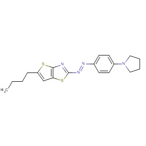 Thieno[2,3-d]thiazole, 5-butyl-2-[[4-(1-pyrrolidinyl)phenyl]azo]-, (E)-