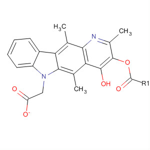 6H-Pyrido[3,2-b]carbazol-4-ol, 2,5,11-trimethyl-, acetate (ester)