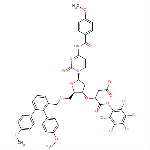 Cytidine,5'-O-[bis(4-methoxyphenyl)phenylmethyl]-2'-deoxy-N-(4-methoxybenzoyl)-, 3'-(pentachlorophenyl butanedioate)