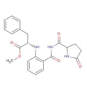 L-Phenylalanine, N-[[[(5-oxo-2-pyrrolidinyl)carbonyl]amino]benzoyl]-,methyl ester, (S)-