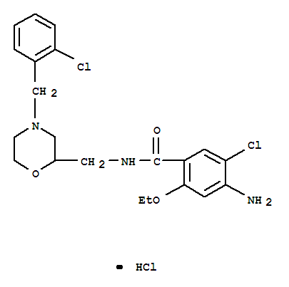 4-amino-5-chloro-N-{[4-(2-chlorobenzyl)morpholin-2-yl]methyl}-2-ethoxybenzamide hydrochloride