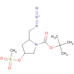1-Pyrrolidinecarboxylic acid, 2-(azidomethyl)-4-[(methylsulfonyl)oxy]-,1,1-dimethylethyl ester, (2S,4R)-