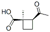 Cyclobutanecarboxylicacid, 2-acetyl-1-methyl-, (1R,2S)-rel-