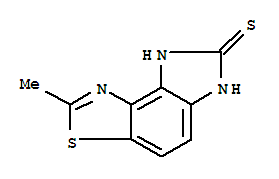 7H-Imidazo[4,5-e]benzothiazole-7-thione,6,8-dihydro-2-methyl-