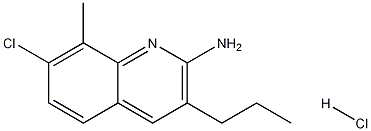 2-Amino-7-chloro-8-methyl-3-propylquinoline hydrochloride