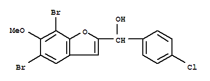 (4-chlorophenyl)(5,7-dibromo-6-methoxy-1-benzofuran-2-yl)methanol