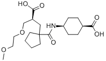 4α-[[[1-[(S)-2-Carboxy-3-(2-methoxyethoxy)propyl]cyclopentyl]carbonyl]amino]cyclohexane-1α-carboxylic acid