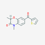 2,4-dimethyl-7-(thiophene-2-carbonyl)-1,4-benzoxazin-3-one