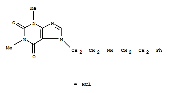 1,3-dimethyl-7-{2-[(2-phenylethyl)amino]ethyl}-3,7-dihydro-1H-purine-2,6-dione hydrochloride (1:1)