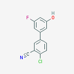 2-chloro-5-(3-fluoro-5-hydroxyphenyl)benzonitrile