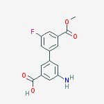3-amino-5-(3-fluoro-5-methoxycarbonylphenyl)benzoic Acid