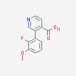 3-(2-fluoro-3-methoxyphenyl)pyridine-4-carboxylic Acid