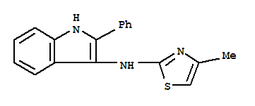 N-(4-Methyl-2-thiazolyl)-2-phenyl-1H-indol-3-amine