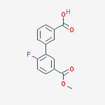 3-(2-fluoro-5-methoxycarbonylphenyl)benzoic Acid