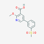 2-methoxy-5-(3-methylsulfonylphenyl)pyridine-3-carboxylic Acid