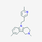 2,8-DIMETHYL-5-[2-(6-METHYLPYRIDIN-3-YL)ETHYL]-2,3,4,5-TETRAHYDRO-1H-PYRIDO[4,3-B]INDOLE
