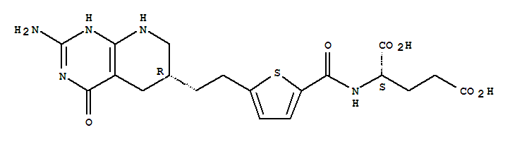 L-Glutamicacid, N-[[5-[2-(2-amino-1,4,5,6,7,8-hexahydro-4-oxopyrido[2,3-d]pyrimidin-6-yl)ethyl]-2-thienyl]carbonyl]-,(R)-