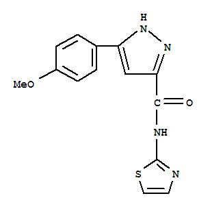 3-(4-methoxyphenyl)-N-1,3-thiazol-2-yl-1H-pyrazole-5-carboxamide