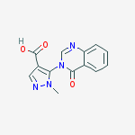 1-methyl-5-(4-oxoquinazolin-3(4H)-yl)-1H-pyrazole-4-carboxylic acid