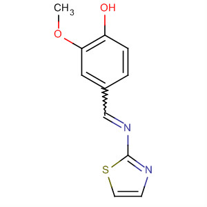 Phenol, 2-methoxy-4-[(2-thiazolylimino)methyl]-