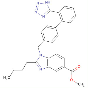 1H-Benzimidazole-5-carboxylic acid,2-butyl-1-[[2'-(1H-tetrazol-5-yl)[1,1'-biphenyl]-4-yl]methyl]-, methyl ester