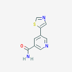 5-(1,3-thiazol-5-yl)pyridine-3-carboxamide