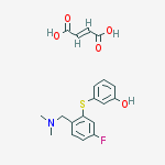 (e)-but-2-enedioic Acid;3-[2-[(dimethylamino)methyl]-5-fluorophenyl]sulfanylphenol