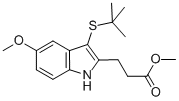 1H-Indole-2-propanoic acid, 3-[(1,1-dimethylethyl)thio]-5-methoxy-methyl ester