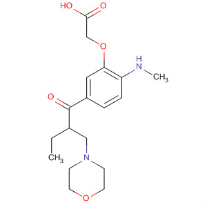 Acetic acid,[2-(methylamino)-5-[2-(4-morpholinylmethyl)-1-oxobutyl]phenoxy]-