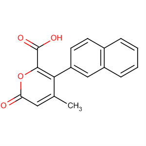 2H-Pyran-6-carboxylic acid, 4-methyl-5-(2-naphthalenyl)-2-oxo-