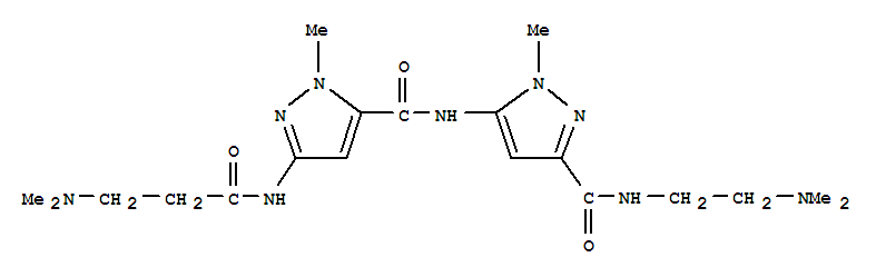 1H-Pyrazole-3-carboxamide,N-[2-(dimethylamino)ethyl]-5-[[[3-[[3-(dimethylamino)-1-oxopropyl]amino]-1-methyl-1H-pyrazol-5-yl]carbonyl]amino]-1-methyl-