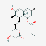 [(1s,3r,7r,8r,8ar)-6-hydroxy-8-[2-[(2r,4r)-4-hydroxy-6-oxooxan-2-yl]ethyl]-3,7-dimethyl-1,2,3,7,8,8a-hexahydronaphthalen-1-yl] 2,2-dimethylbutanoate