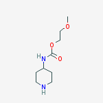 Carbamic acid, 4-piperidinyl-, 2-methoxyethyl ester