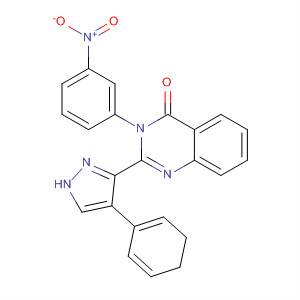 4(3H)-Quinazolinone,2-(4,5-dihydro-4-phenyl-1H-pyrazol-3-yl)-3-(3-nitrophenyl)-
