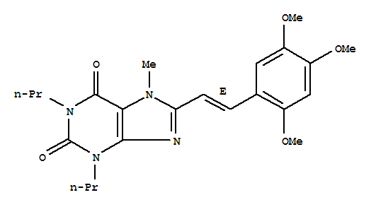 1H-purine-2,6-dione, 3,7-dihydro-7-methyl-1,3-dipropyl-8-[(E)-2-(2,4,5-trimethoxyphenyl)ethenyl]-